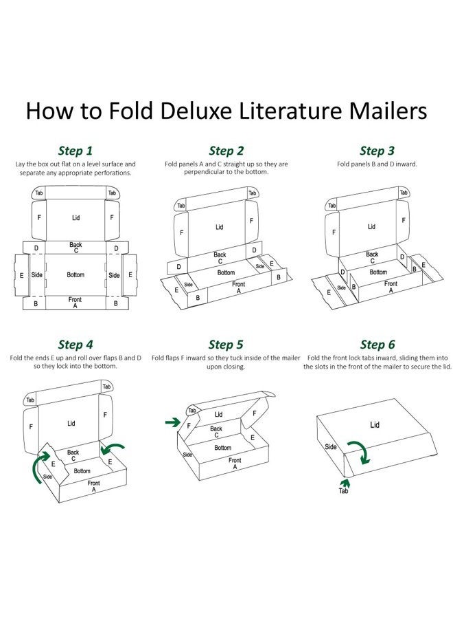 Boxes Fast BFMFL18122 Deluxe Literature Cardboard Mailers, 18 x 12 x 2 Inches, Corrugated Die-Cut Shipping Boxes, Large White Mailing Boxes (Pack of 50) - Image 3