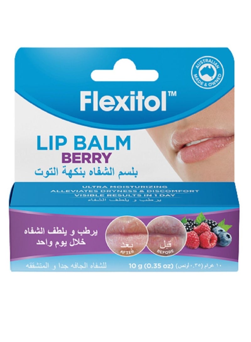 Flexitol Lip Balm Berry 10g - Image 2