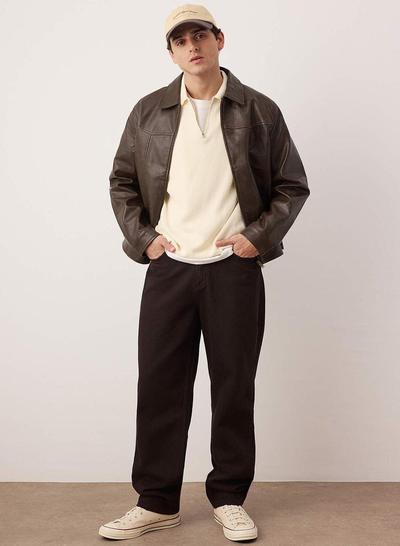 trendyol Brown Baggy Loose Cut Jeans Jeans - Image 2