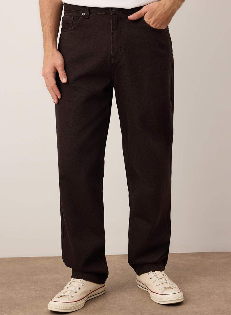 trendyol Brown Baggy Loose Cut Jeans Jeans - Image 1
