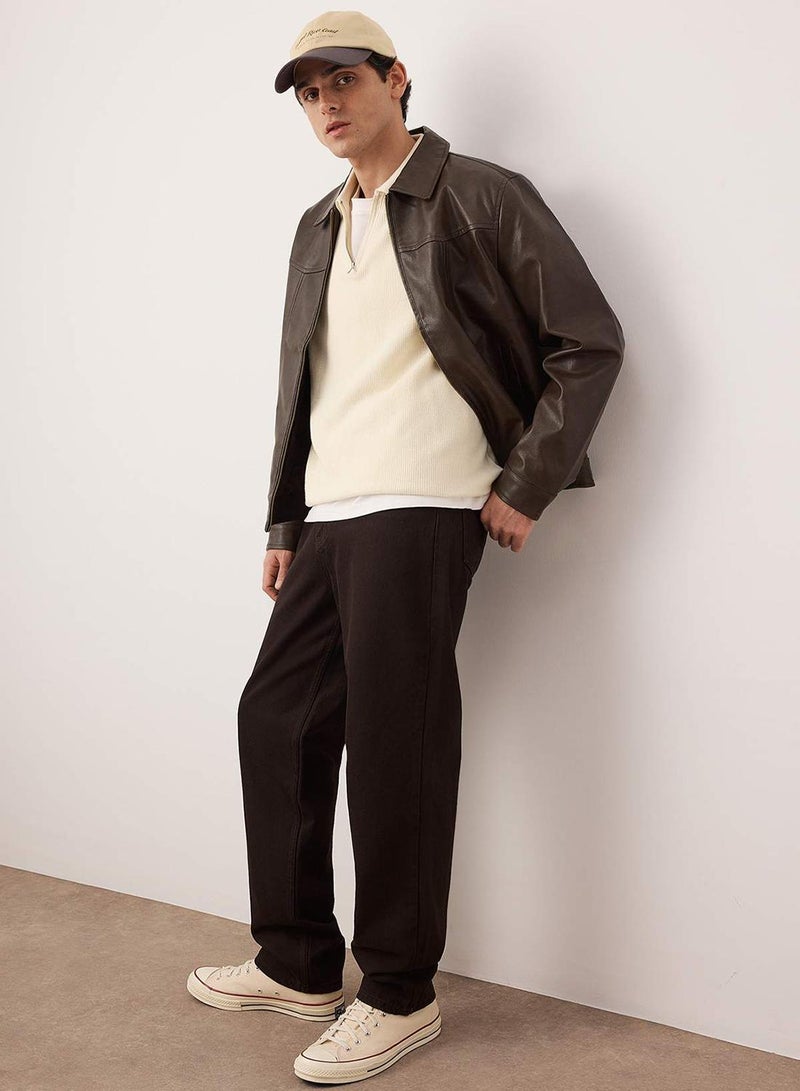 trendyol Brown Baggy Loose Cut Jeans Jeans - Image 3