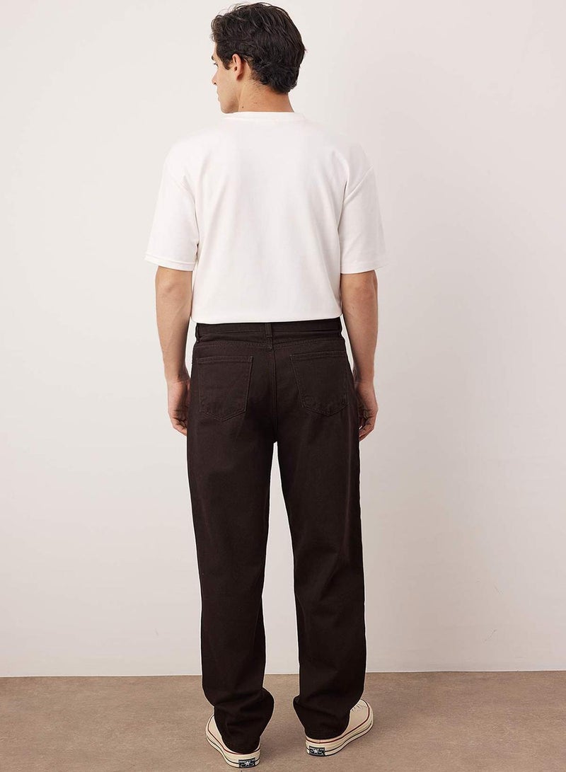trendyol Brown Baggy Loose Cut Jeans Jeans - Image 4