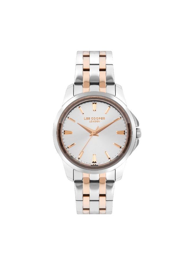 Lee Cooper - Lee Cooper Women's 2035 Movement Watch, Analog Display and Metal Strap - LC07683.530, Rose Gold - Image 1
