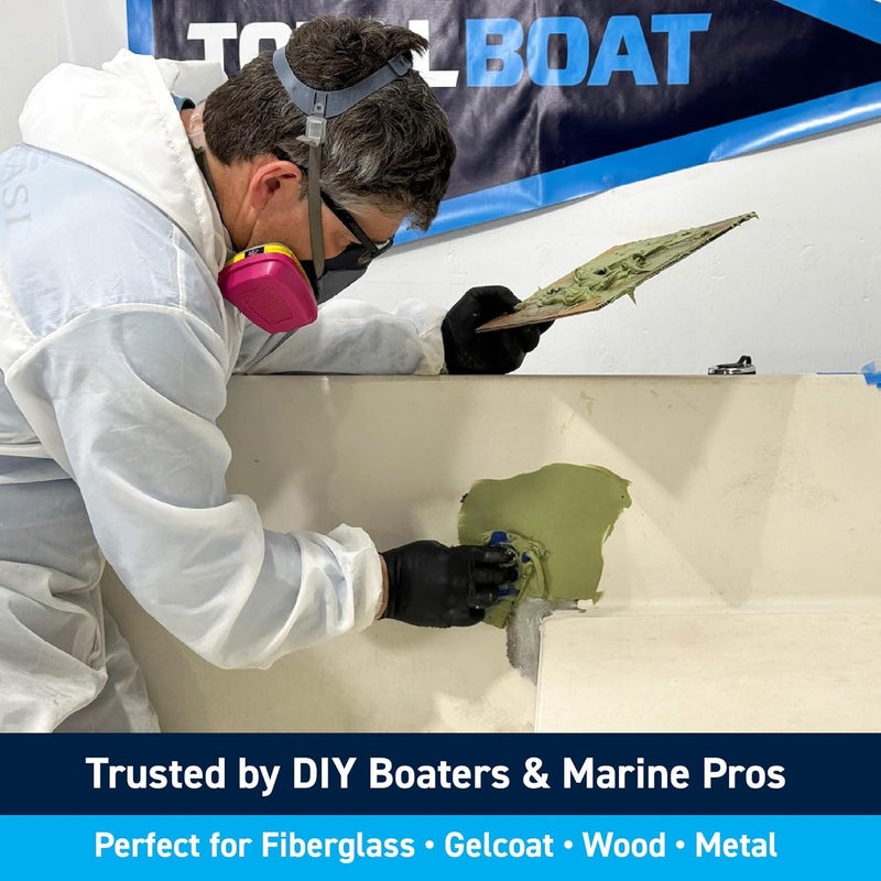 TotalBoat TotalFair Marine Epoxy Fairing Compound for Fiberglass, Wood, Aluminum and Steel (2 Pint Kit) - Image 4