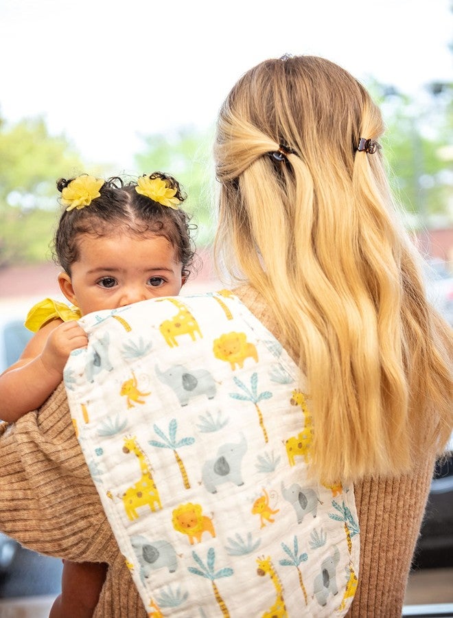 Stephen Joseph, Muslin Baby Burp Cloths, 2-Pack 100% Cotton, Burp Cloth for Baby Boys and Girls, Unicorn - Image 2