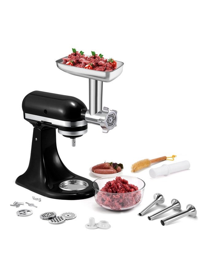 GLINK Stainless Steel Meat Grinder Attachment for KitchenAid, Stainless Steel Meat Grinder Attachment, Sausage Stuffer, Attachment for KitchenAid Mixers, Dishwasher Safe(Mixer Not Included)  - Image 3