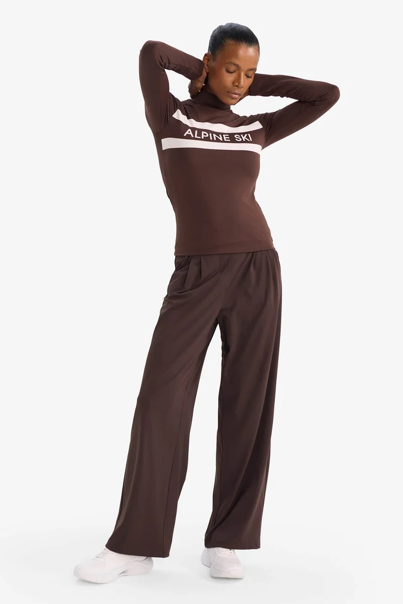 ديفاكتو Wide Leg Ankle Length Trousers