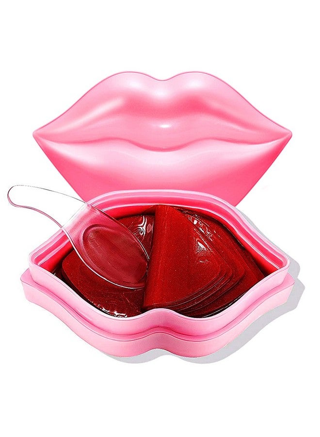 Miniling 20Pcs Moisturizing/Plumping Lip Mask, Restores Moisture Mask For Dry Lips And Lines Overnight Care, Gel Treatment Masks (Pink) - Image 1