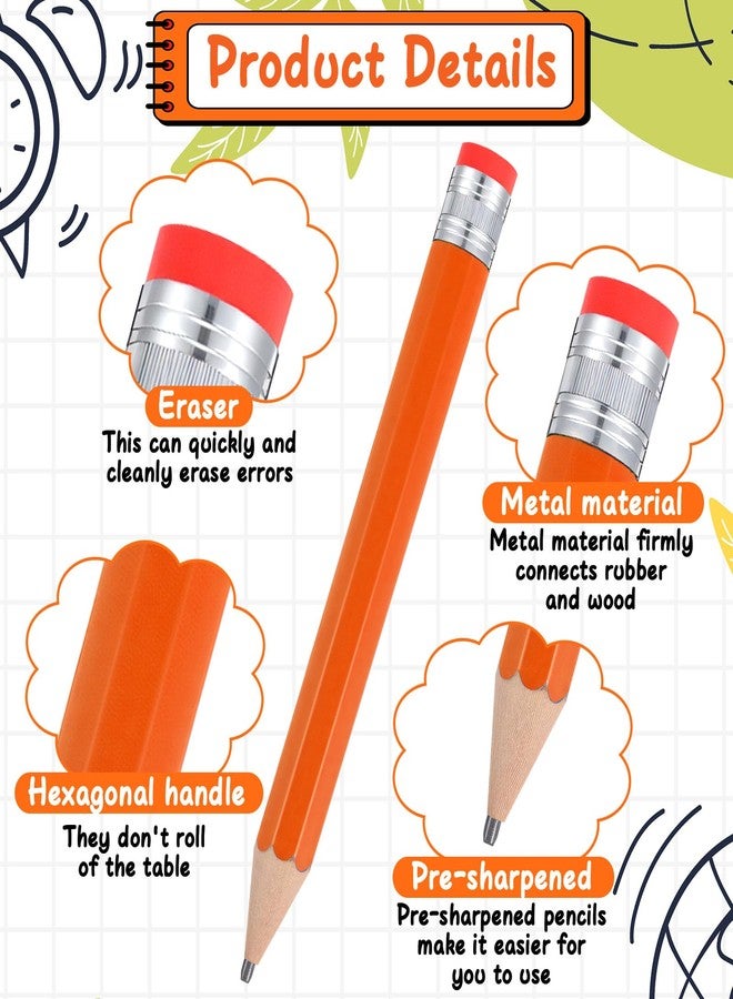 Caeuiciw 12 Pcs Wooden Jumbo Pencils for Prop, Funny Huge Giant Pencil 13 Inch for Home and Activities(13 Inch) - Image 3