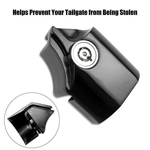 Tavaski Tailgate Anti-Theft Lock Fit for Toyota Tacoma 2016 2017 2018 2019 2020 2021 2022 2023, Truck Bed Tailgate Locks with Key Zinc Alloy Easy to Install -Black - Image 3