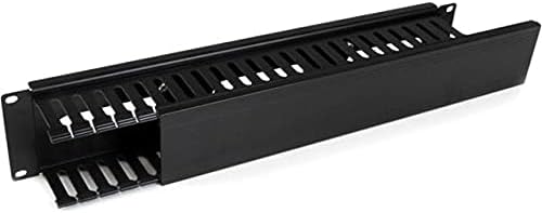 StarTechcom Horizontal 2U Server Rack Cable Management Finger Duct w Cover  19 Network Rack Wire Duct Raceway Panel  Slotted Wire Duct CMDUCT2U - Image 5