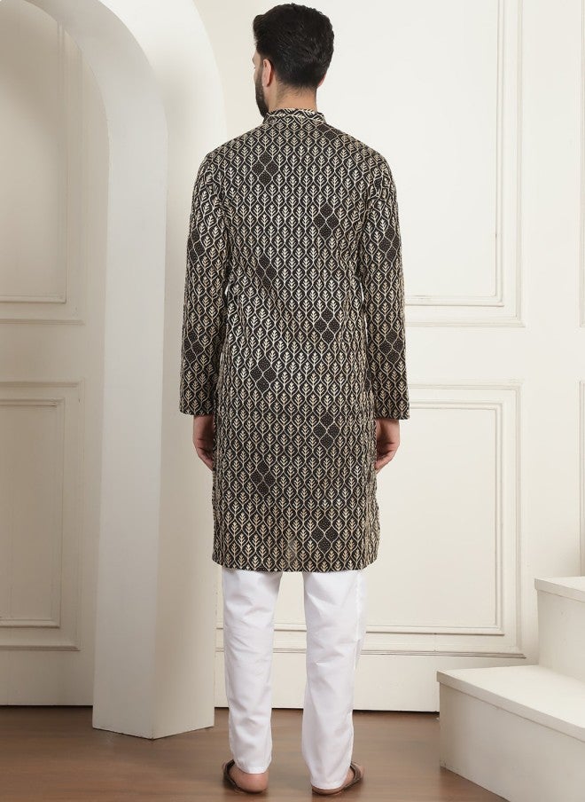 Sojanya قميص قطن نقي مزخرف بالزهور للرجال - Image 5