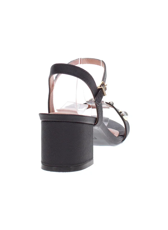 فيزانو Vizzano Ladies Low Heel Sandals Black | Made In Brazil