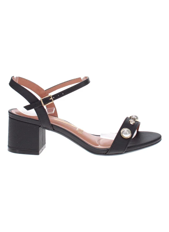 VIZZANO Vizzano Ladies Low Heel Sandals Black | Made In Brazil