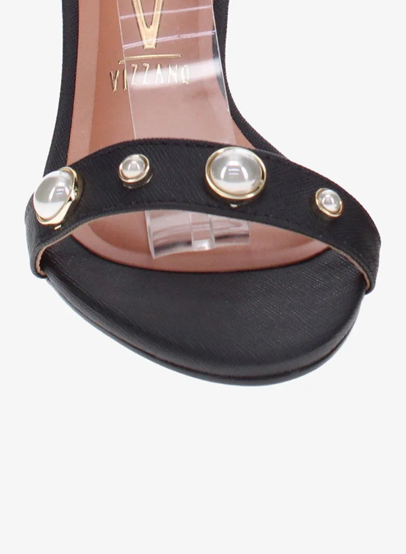 VIZZANO Black Heels Sandal for Women – Stylish Ladies Heel Sandals & Sling Back Heels for Girls for Women | Best Price UAE