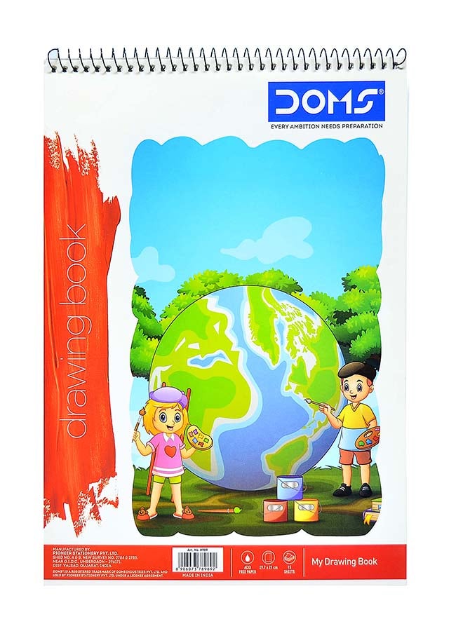 دفتر رسم دوماس 8989 A4 حلزوني 15 ورقة/30 صفحة