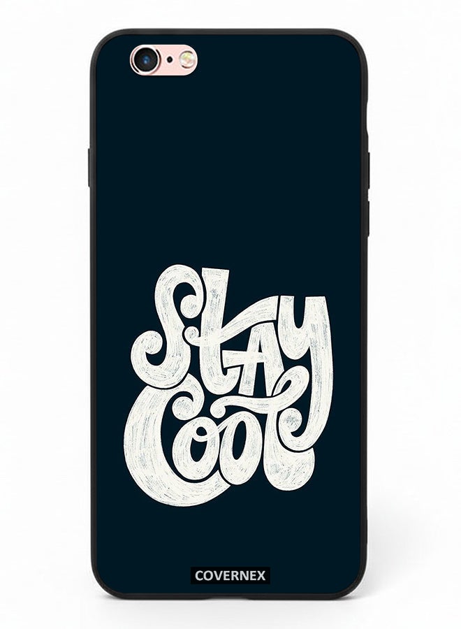 Covernex Apple iPhone 6s Protective Case Cover Printed Featuring Stay Cool Retro Croovy Typography - Image 2
