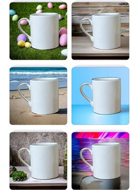 EGE White&gold Porcelain Mug 