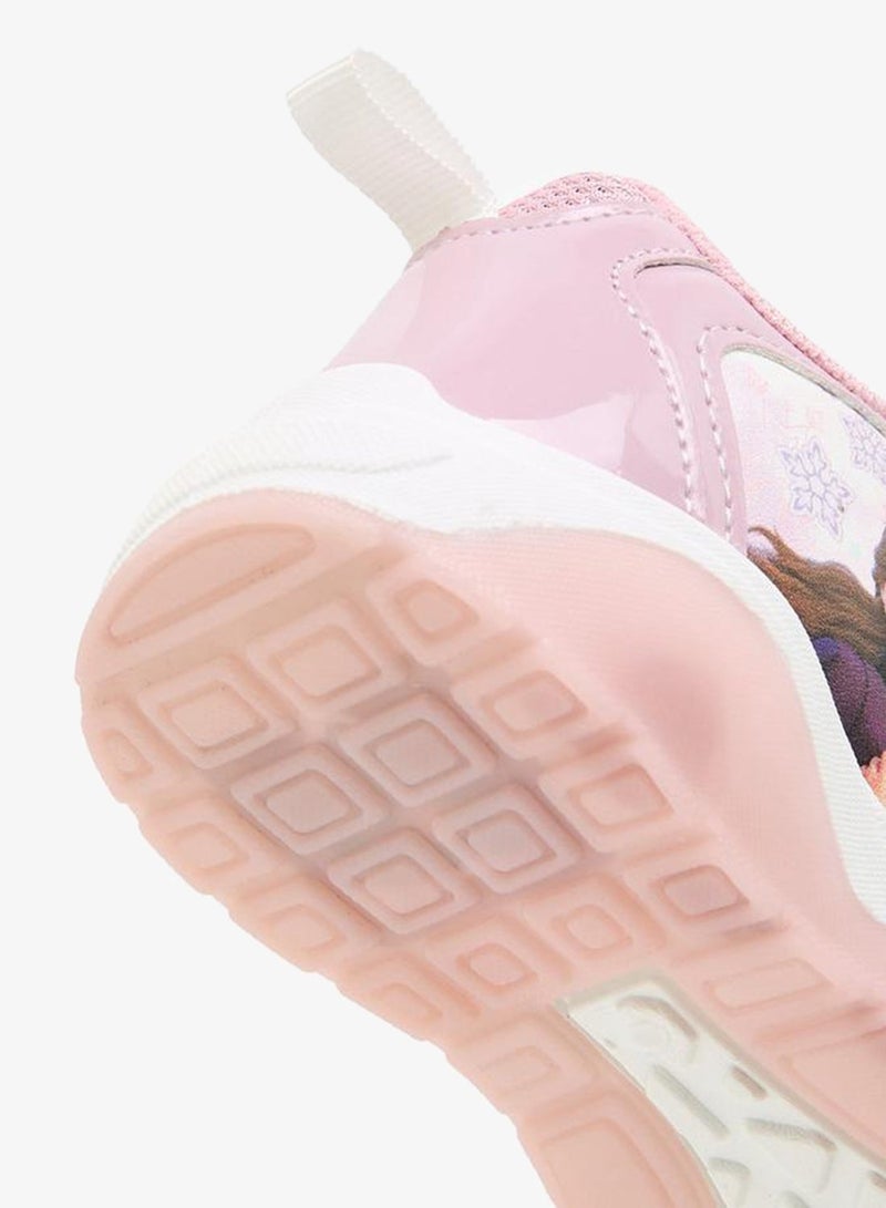 Disney Girls Frozen Print Light-Up Sneakers - Image 5