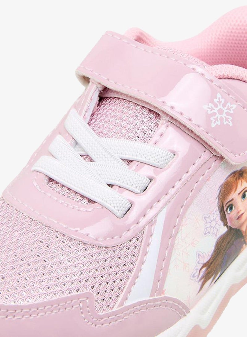 Disney Girls Frozen Print Light-Up Sneakers - Image 4