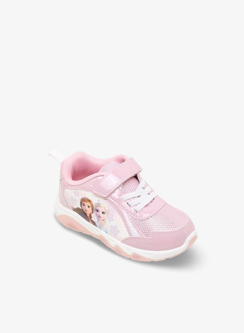 Disney Girls Frozen Print Light-Up Sneakers - Image 2