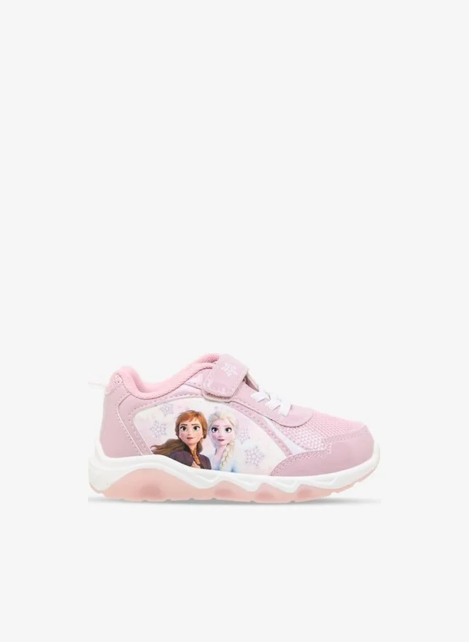 ديزني Girls Frozen Print Light-Up Sneakers