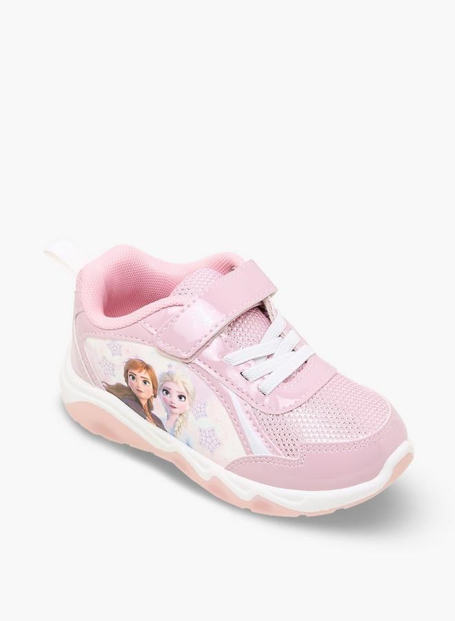 Disney Girls Frozen Print Light-Up Sneakers - Image 2