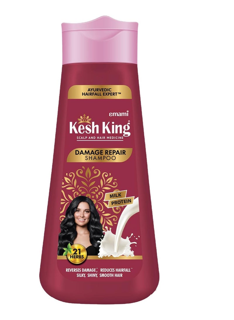 Damage Repair Shampoo with Milk Protein and 21 Ayurvedic Herbs, 340ml