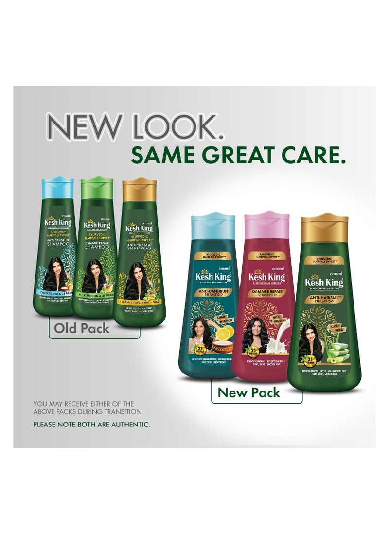 Damage Repair Shampoo with Milk Protein and 21 Ayurvedic Herbs, 340ml