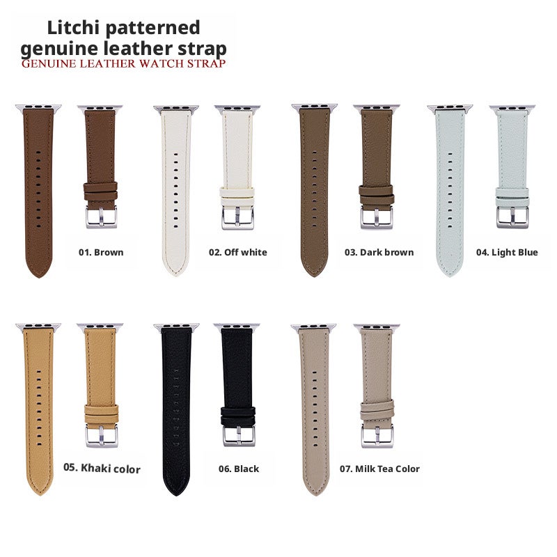 Genuine Leather Watch Band for Apple Watch, Samsung, Huawei - Image 2