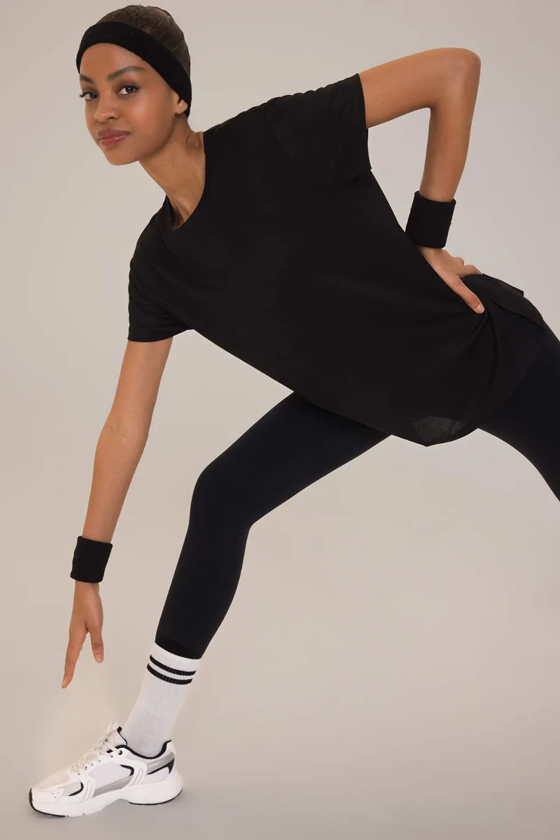 ديفاكتو DeFactoFit Oversize Fit Crew Neck Sport T-Shirt