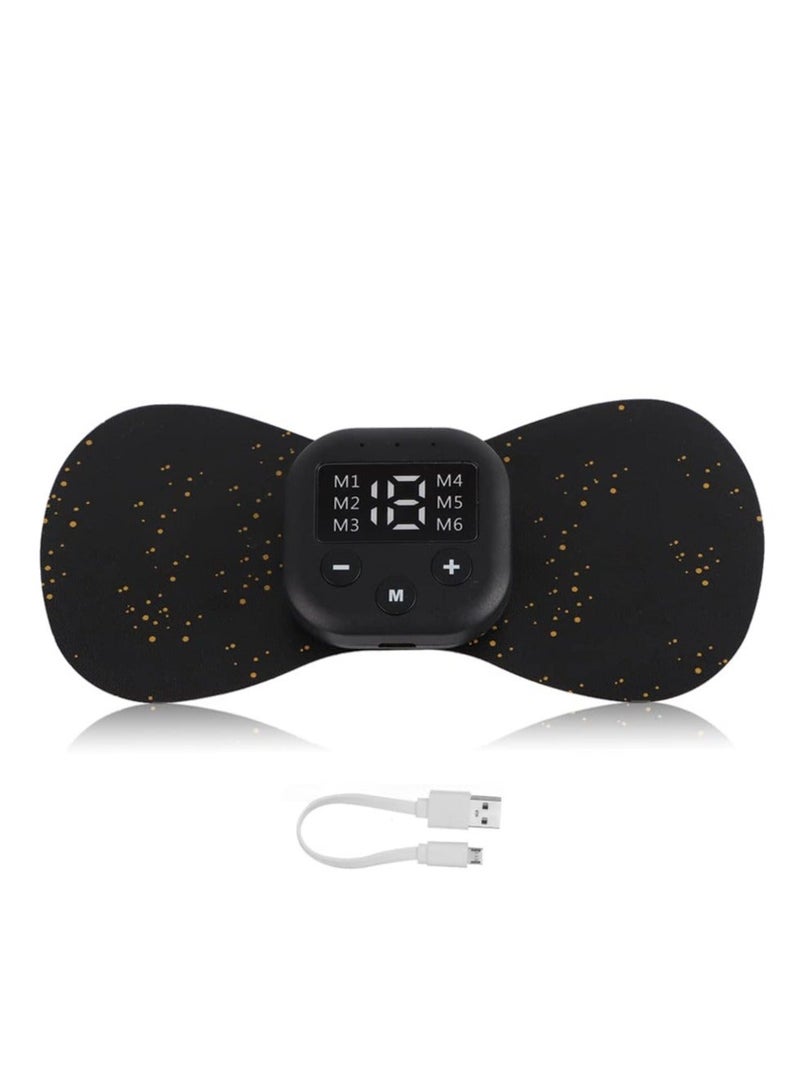 Y&D Mini cervical massage EMS portable electric wireless Tens machine is used for muscle pain relief and relaxation stickers - Image 1