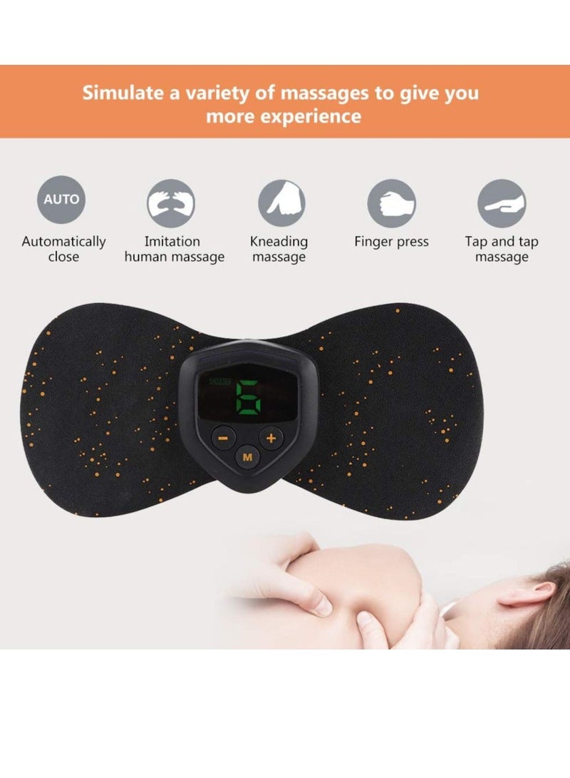Y&D Mini cervical massage EMS portable electric wireless Tens machine is used for muscle pain relief and relaxation stickers - Image 3