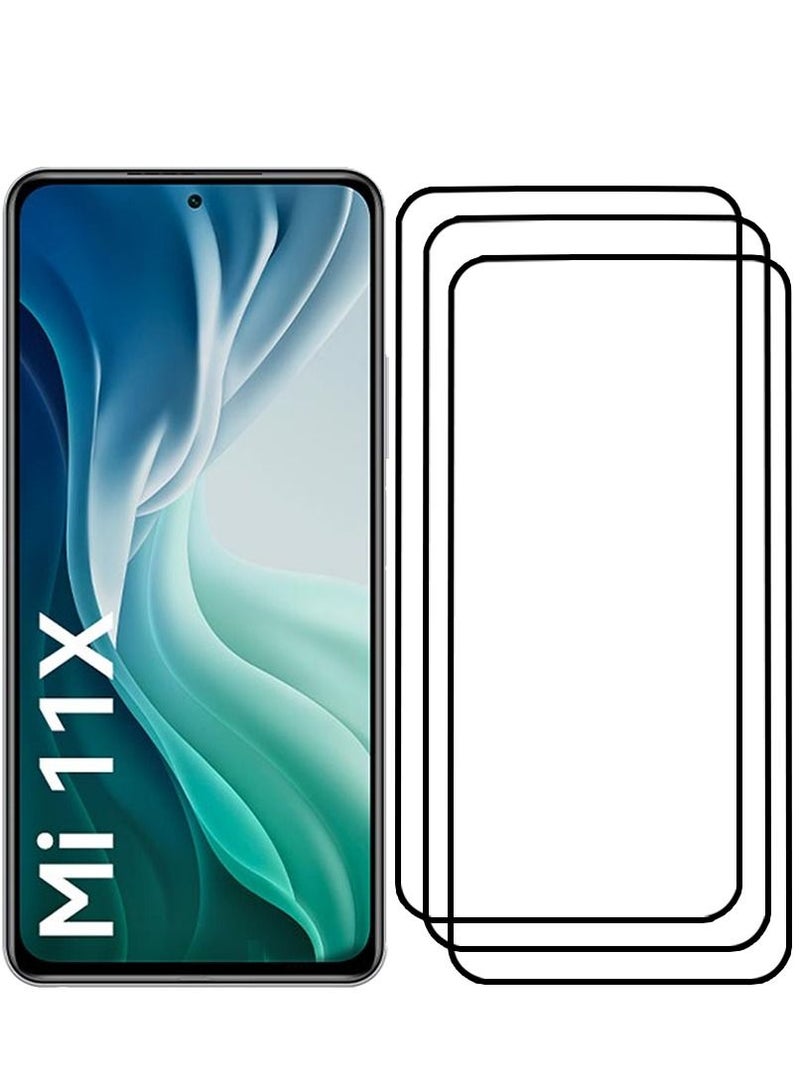 CATANES 3 Pack For Xiaomi Mi 11X Screen Protector Tempered Glass Full Glue Back - Image 2