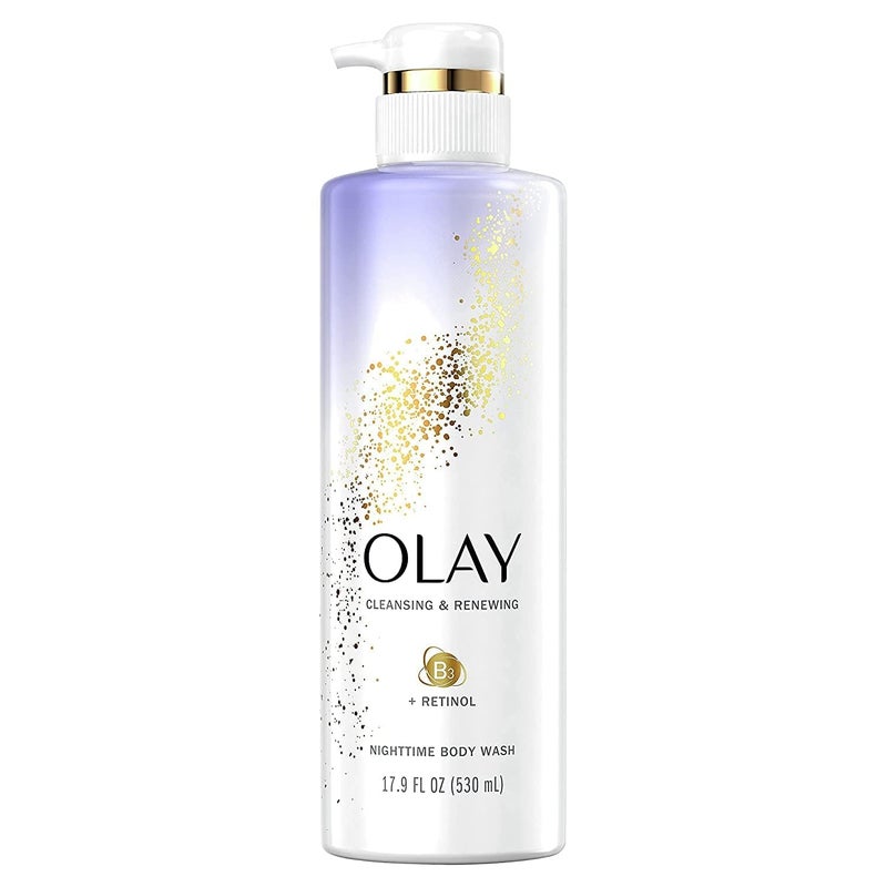 Olay غسول الجسم الليلي المنظف والمتجدد من أولاي، 17.9 أونصة سائلة - Image 1