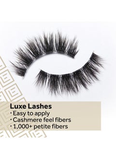 EYLURE Eylure False Lashes, Luxe Cashmere No. 8 with Adhesive Included, 1 Pair,Black  - Image 5