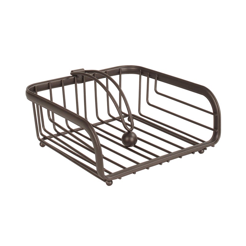 Spectrum Ashley Weighted Napkin Holder, Flat Napkin Holder With Weighted Arm, Traditional-Style Napkin Dispenser, Sturdy Steel Kitchen & Dining Room DÃ©cor - Image 1