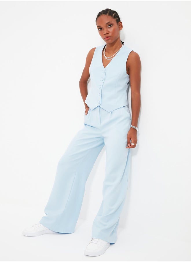 Light Blue Wide Leg Pleated Woven Fabric Trousers TWOSS21PL0189 - pzsku/Z826EBA6C12C49E5BDA8EZ/45/_/1739718416/1ea44b7f-04f6-4aaa-b653-0cb9b60f5f5e