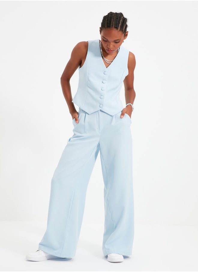 Light Blue Wide Leg Pleated Woven Fabric Trousers TWOSS21PL0189 - pzsku/Z826EBA6C12C49E5BDA8EZ/45/_/1739718427/b140fa57-dc4b-4d01-91f8-13a4232b5480