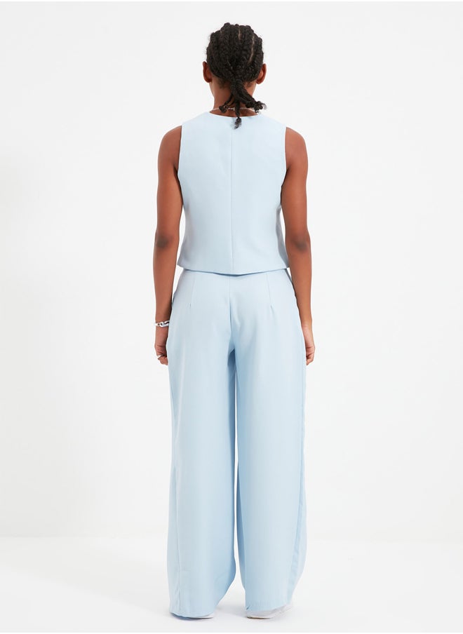 Light Blue Wide Leg Pleated Woven Fabric Trousers TWOSS21PL0189 - pzsku/Z826EBA6C12C49E5BDA8EZ/45/_/1739718429/4c38ee02-5bdb-4d38-aeca-ea5f038c73cd