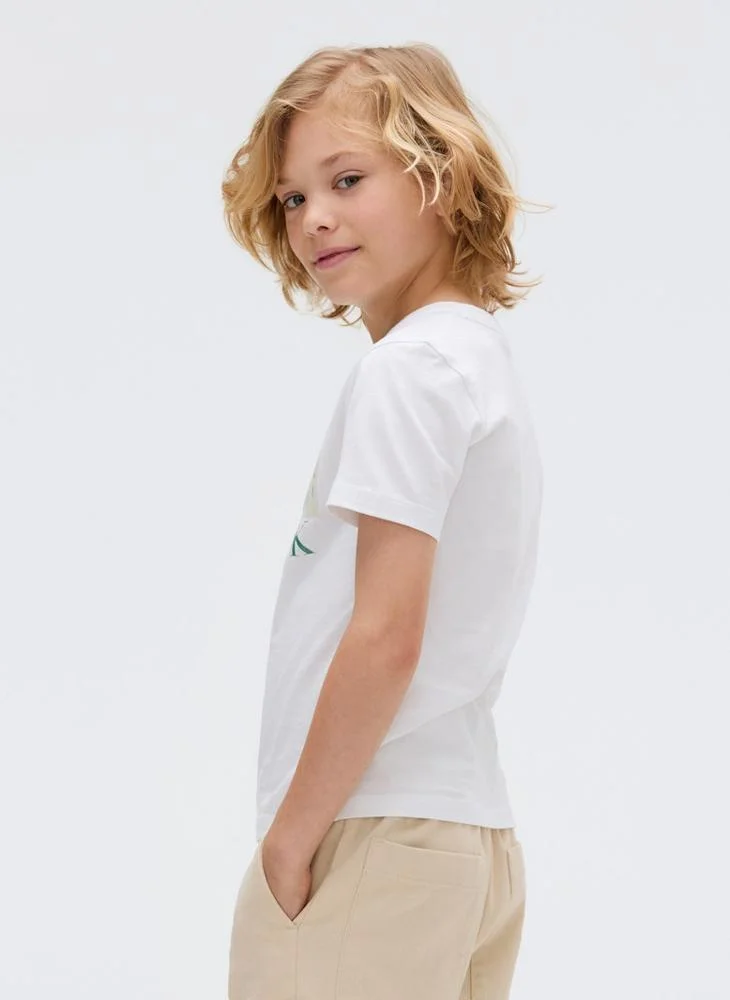 Calvin Klein Jeans Kids Logo Crew Neck T-Shirt