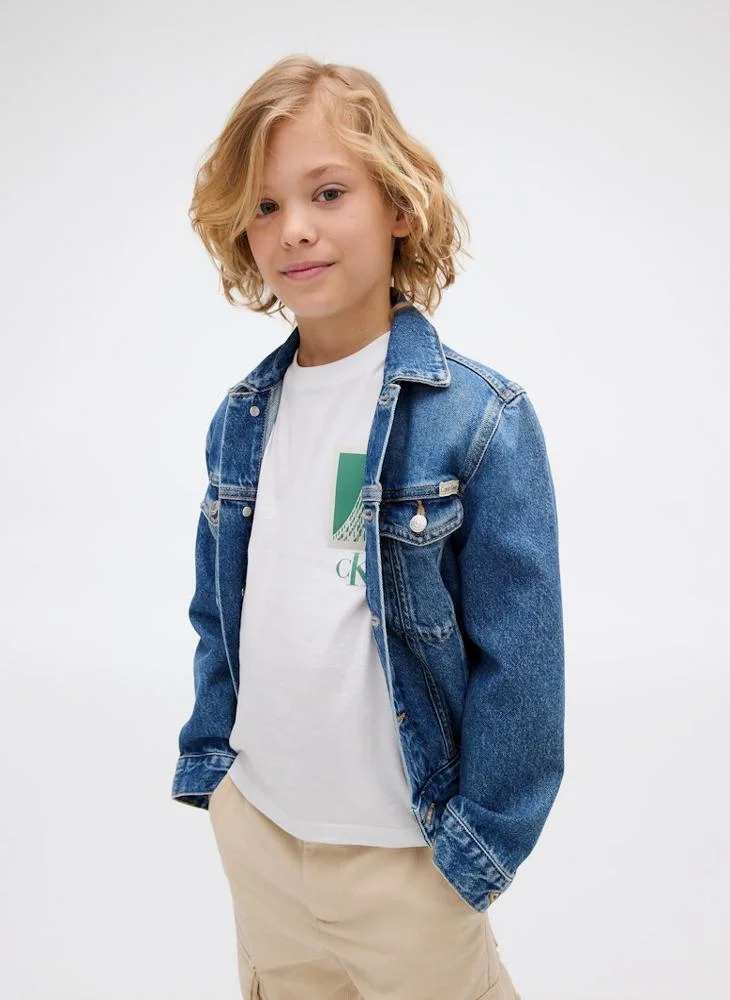 Calvin Klein Jeans Kids Logo Crew Neck T-Shirt