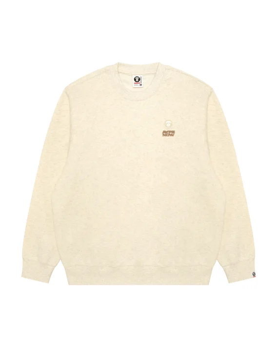 AAPE AAPENOW moonface crew neck sweatshirt