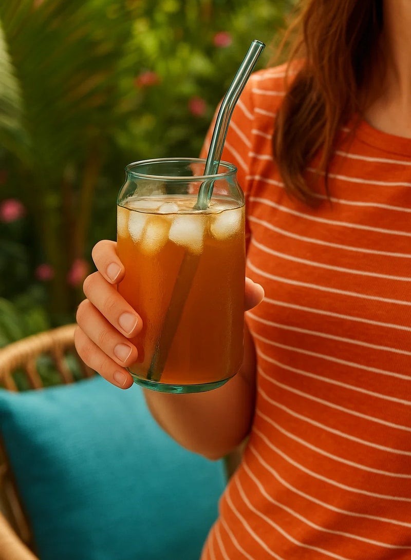 LOFT JUICE,GOB,L7.8XP7.8XH13.5CMS,BLUE,GLASS-202118A - Image 1