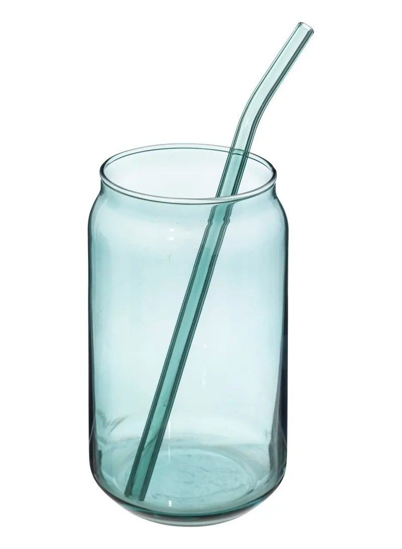 LOFT JUICE,GOB,L7.8XP7.8XH13.5CMS,BLUE,GLASS-202118A - Image 5