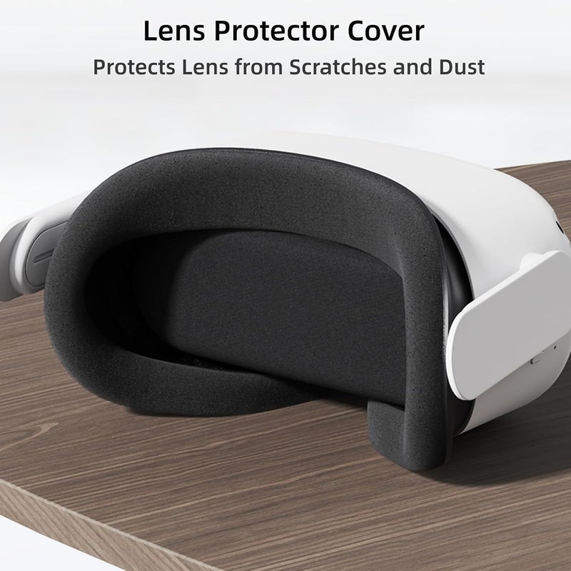 COOWPS حقيبة حمل صلبة من COOWPS لسماعة الرأس Oculus Quest 2/Meta Quest 3/Vision Pro/Pico 4 VR، متوافقة مع حزام Elite Strap/Kiwi Design/BOBOVR، حماية كاملة للسفر والتخزين - Image 3