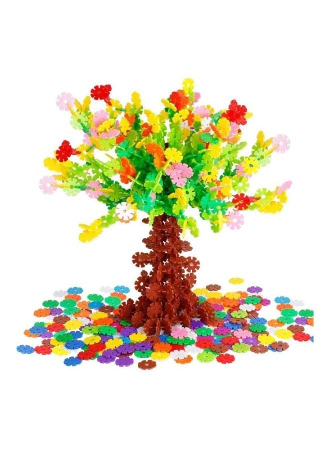 NIBEMINENT 300-Pieces Snowflake Building Block Stems 3+ Years - Image 1