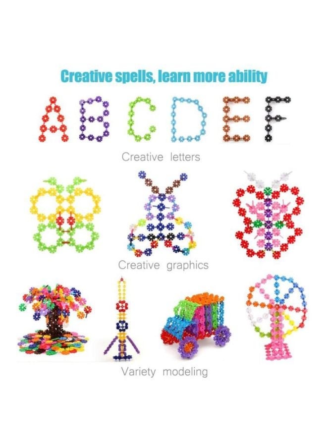 NIBEMINENT 300-Pieces Snowflake Building Block Stems 3+ Years - Image 5