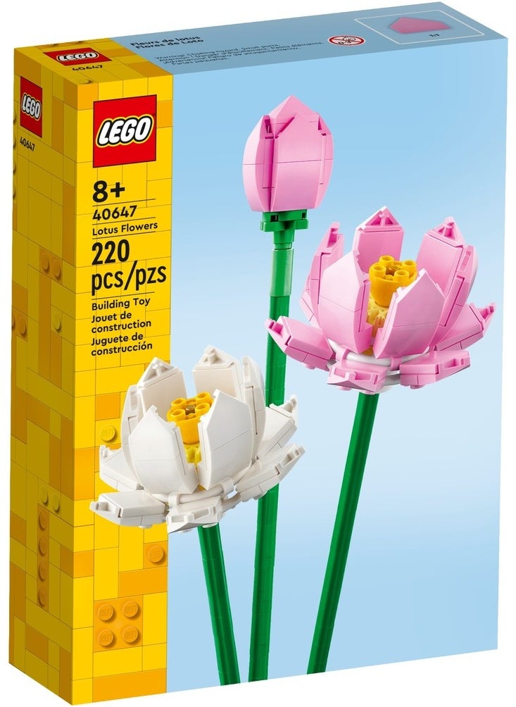 LEGO LEGO - Botanical Collection Lotus Flowers 220 Pieces - 40647  - Image 1
