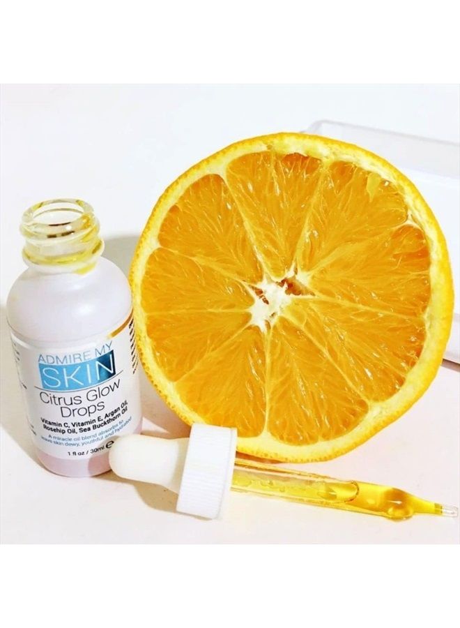 Admire My Skin Vitamin C Oil for Face Gua Sha Massage - Organic Facial Oil for Glowing Skin with Vitamin E Oil + Argan Oil + Rosehip Oils - This Oil for Face Provides You With A Dewy, Youthful Glow - Image 2